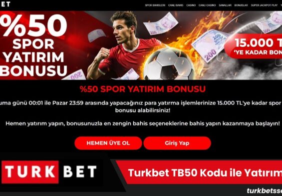 Turkbet TB50 Kodu ile Yatırım Yap